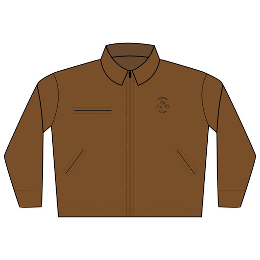 Embroidered Duck Cloth Work Jacket — Durable Carpenter/Utility Jacket