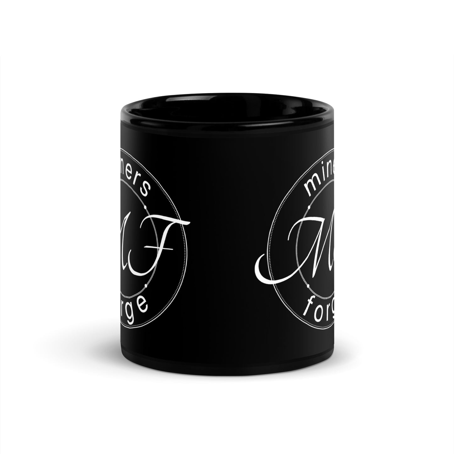 MF collection nameplate Black Glossy Mug