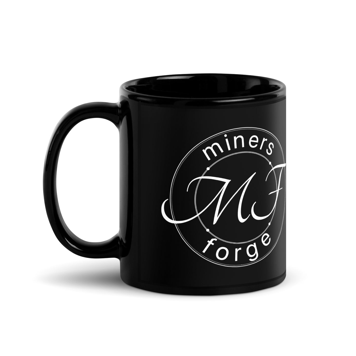 MF collection nameplate Black Glossy Mug