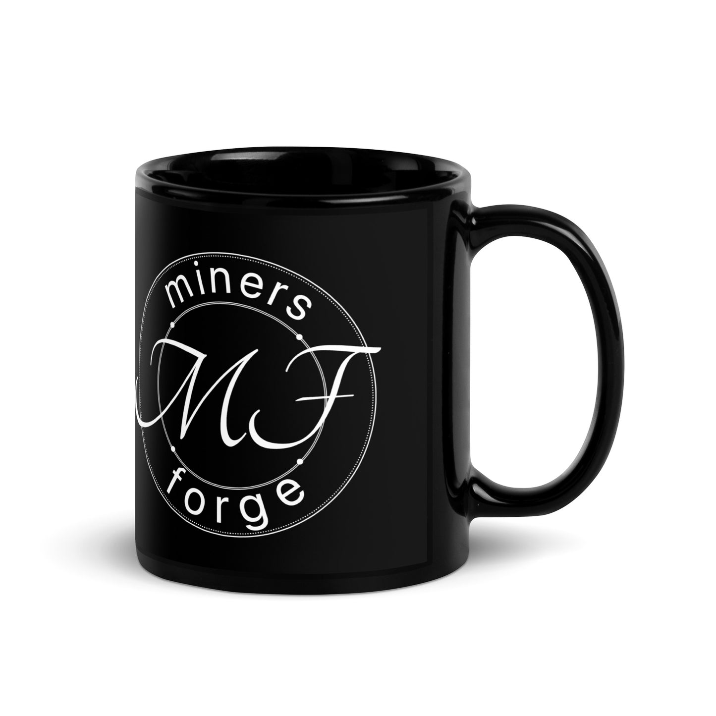 MF collection nameplate Black Glossy Mug