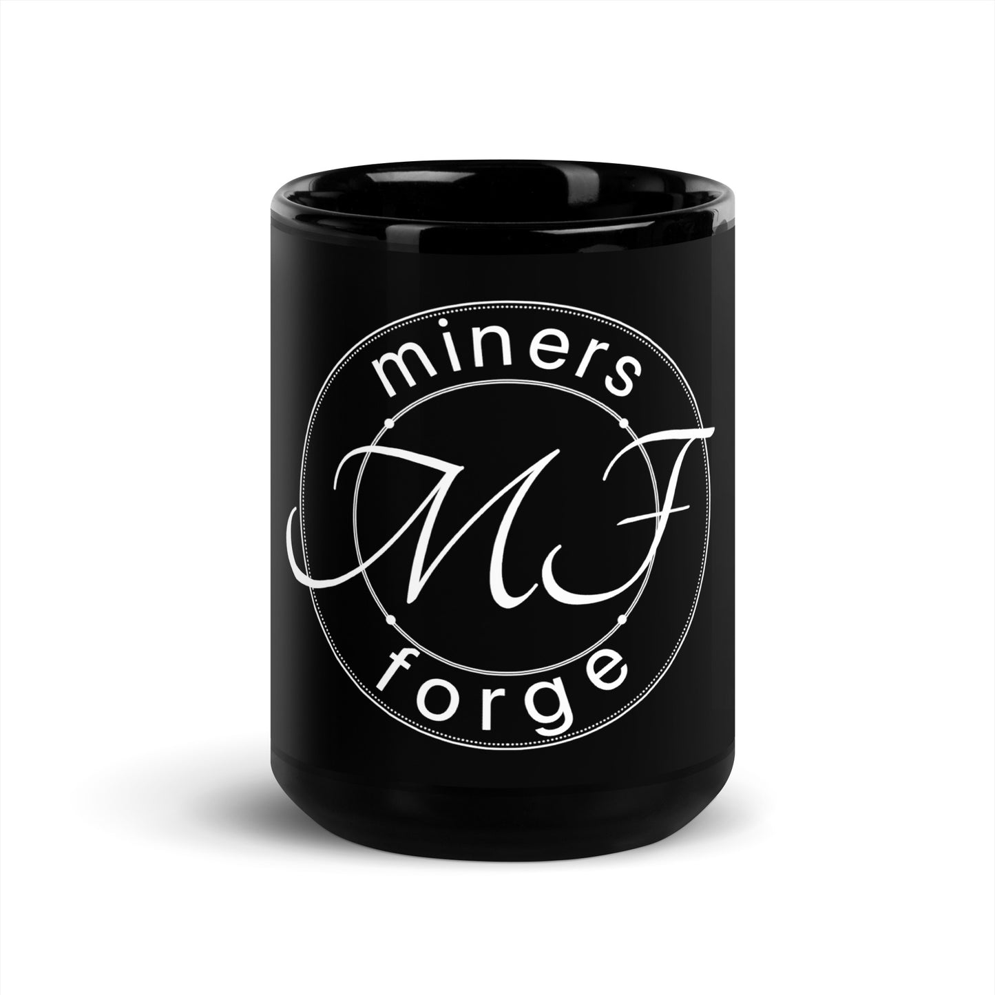 MF collection nameplate Black Glossy Mug