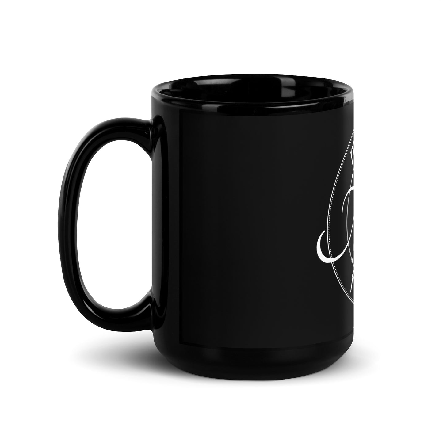MF collection nameplate Black Glossy Mug