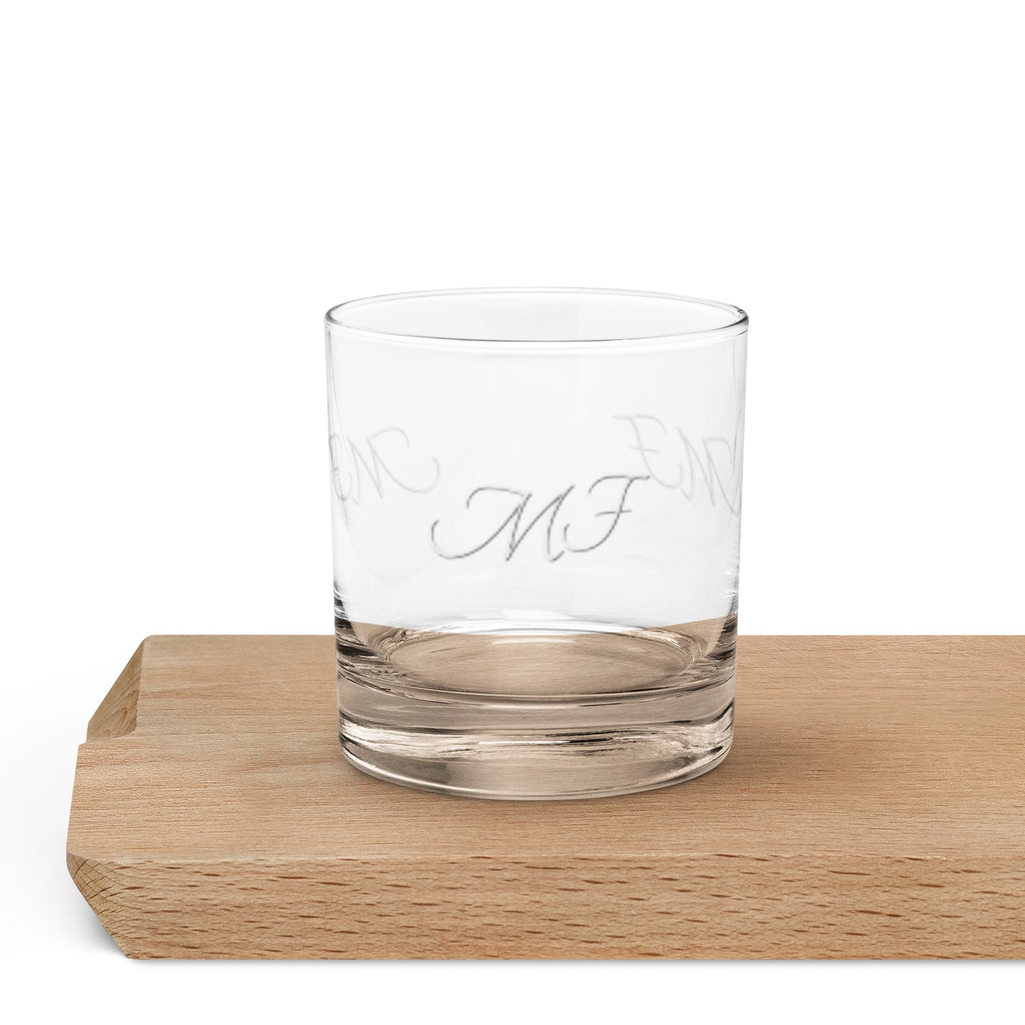 MF Logo Rocks glass