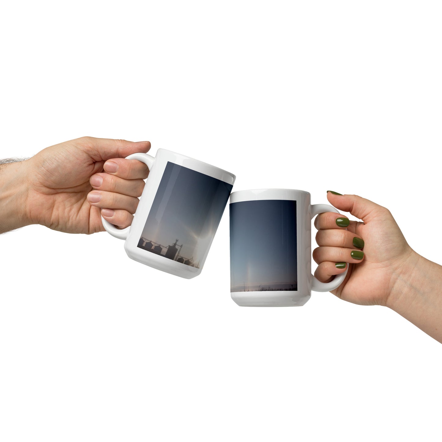MF First Cup Series - sun up - White glossy mug