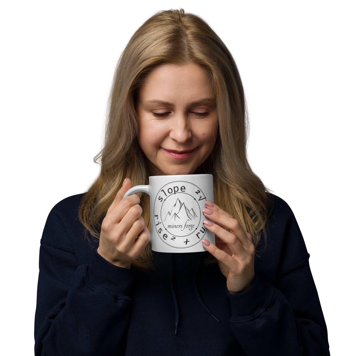 MF slope White glossy mug