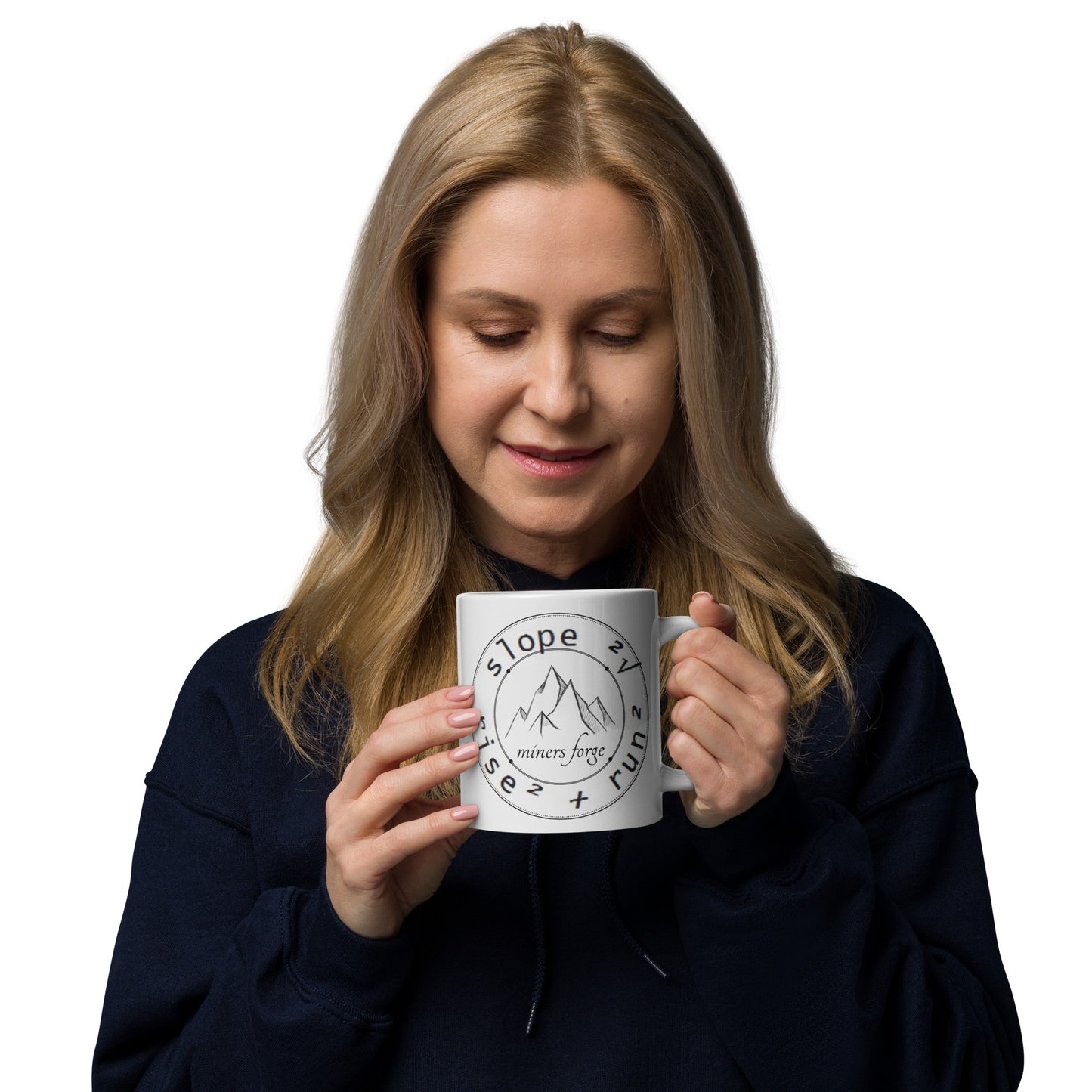 MF slope White glossy mug