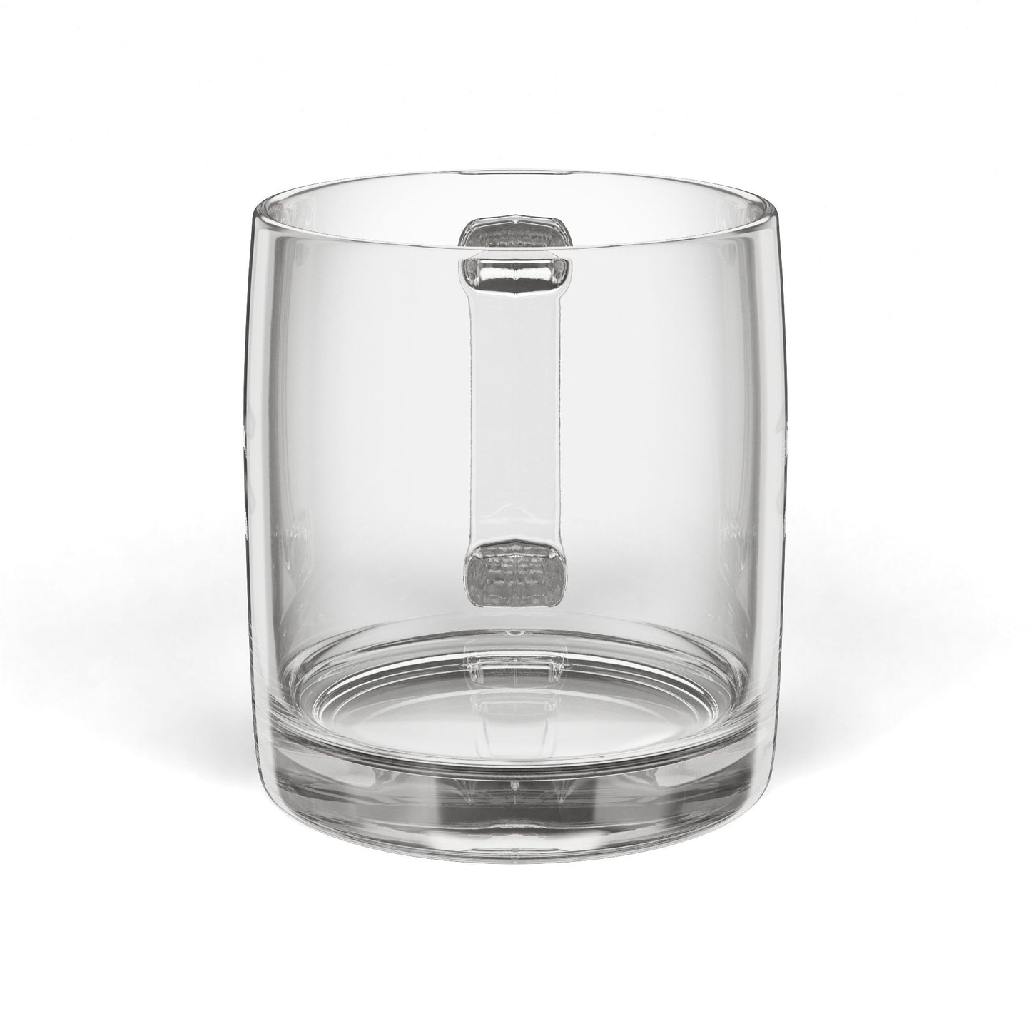 MF Rocks Engraved Glass Coffee Mug 12.25oz
