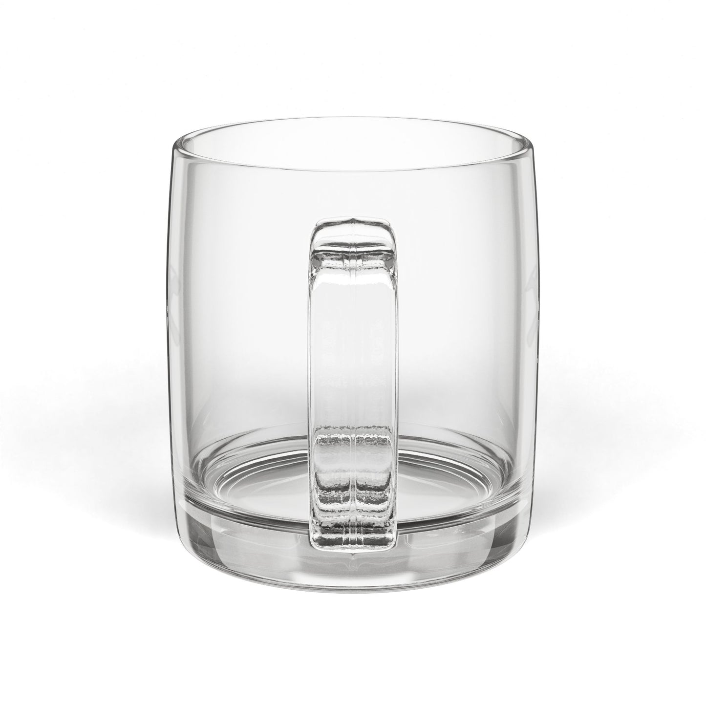 MF Rocks Engraved Glass Coffee Mug 12.25oz